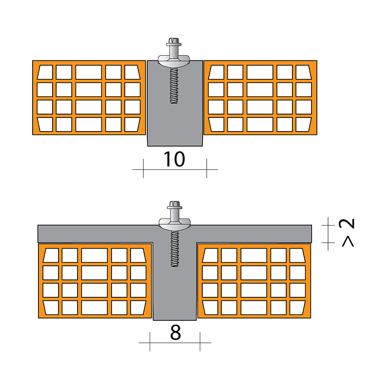 Connettore Per Mobili Gedotec - Piastra In Acciaio Zincato | Altezza 9mm Per Fai-da-Te - Foto 6